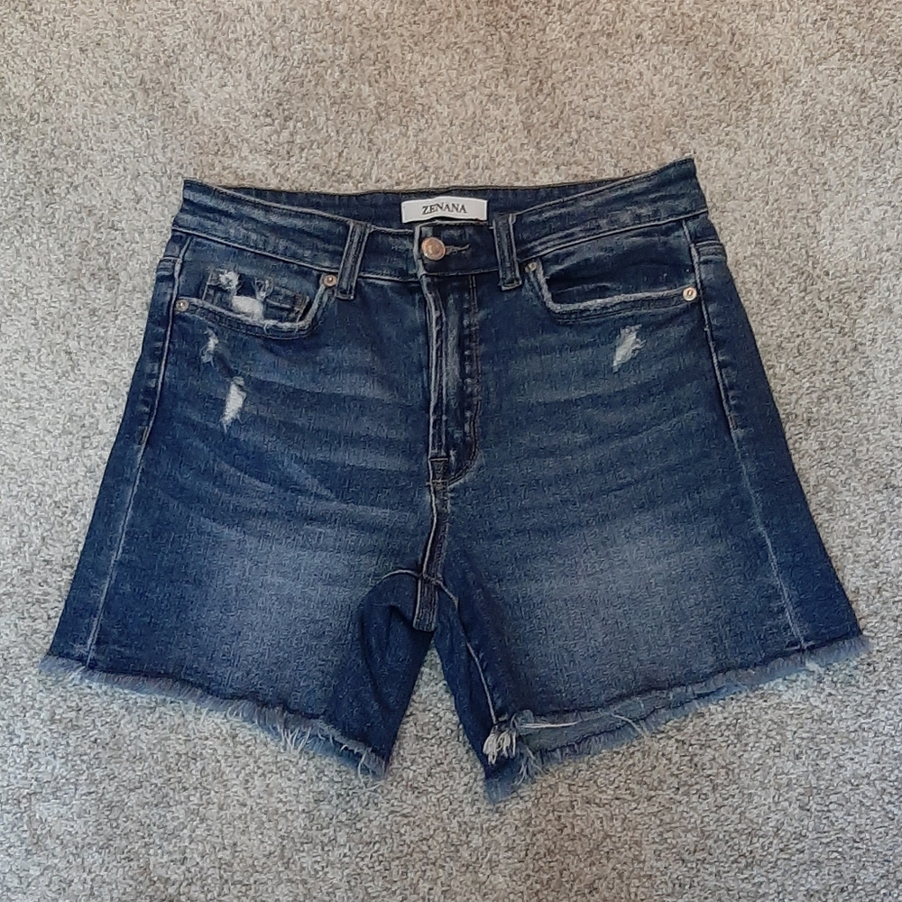 Zenana High Rise Denim Shorts